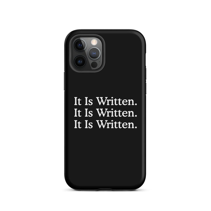 Christian Phone Case It Is Written Black for iPhone® iPhone® Phone Cases Matte iPhone 12 Pro 