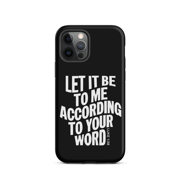 Christian Phone Case According To Your Word Black for iPhone® iPhone® Phone Cases   