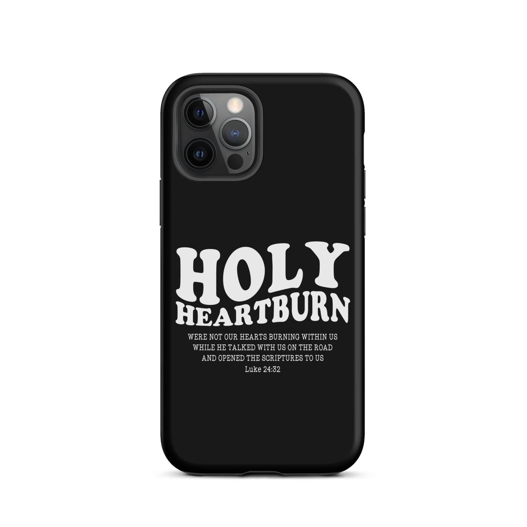 Christian Phone Case Holy Heartburn Black for iPhone® iPhone® Phone Cases Matte iPhone 12 Pro 