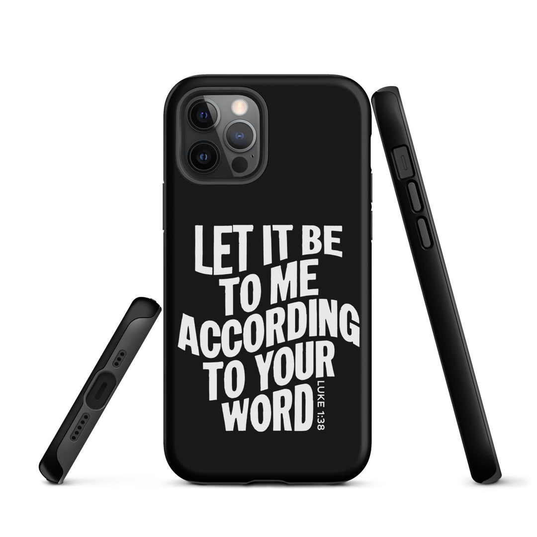 Christian Phone Case According To Your Word Black for iPhone® iPhone® Phone Cases   