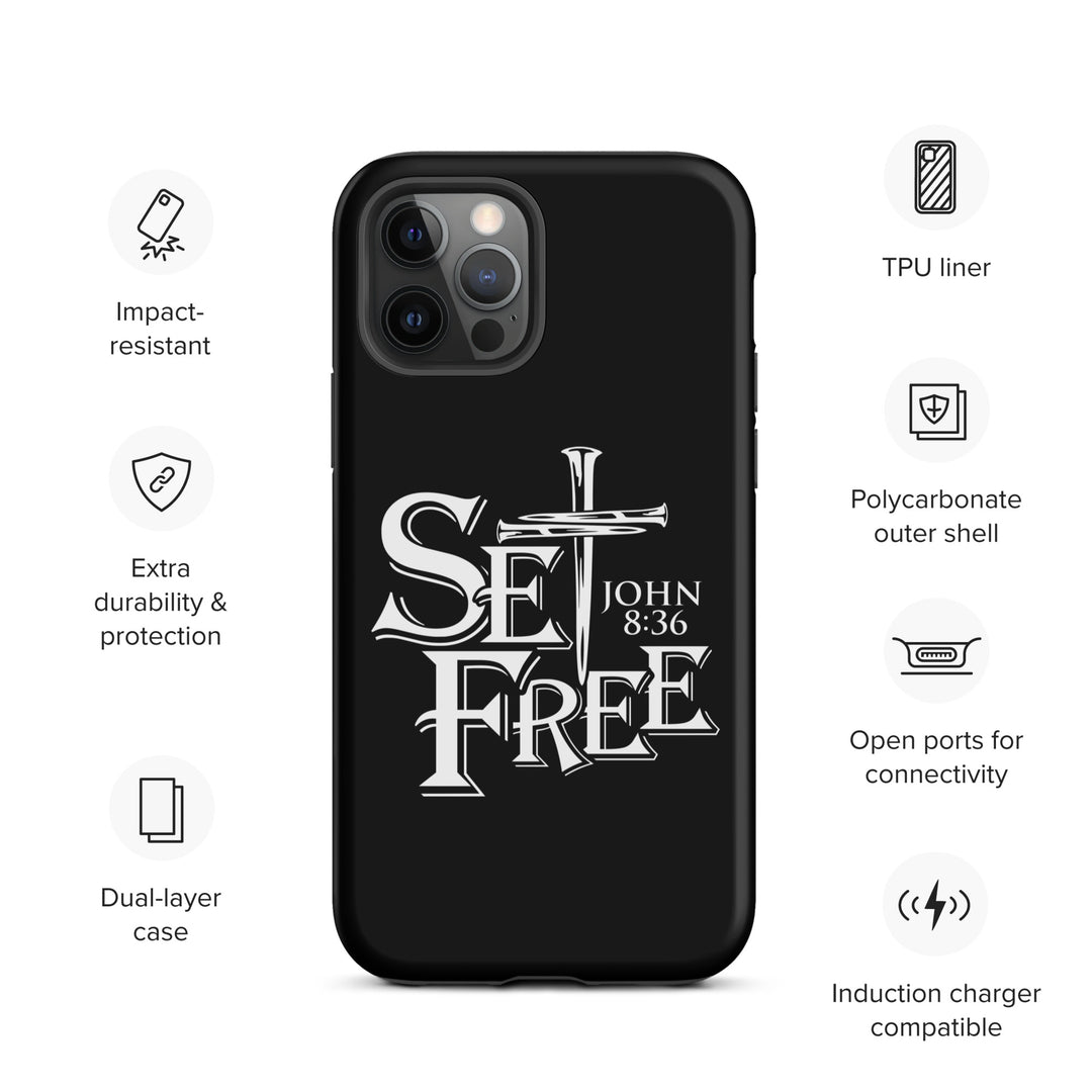 Christian Phone Case Set Free Black for iPhone® iPhone® Phone Cases   