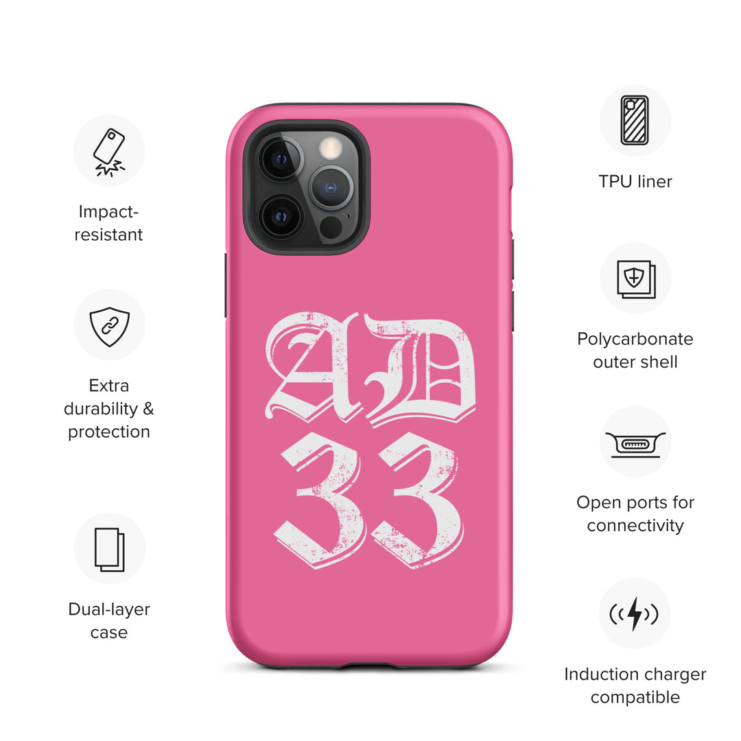 Christian Phone Case AD 33 Old English Pink for iPhone® iPhone® Phone Cases   