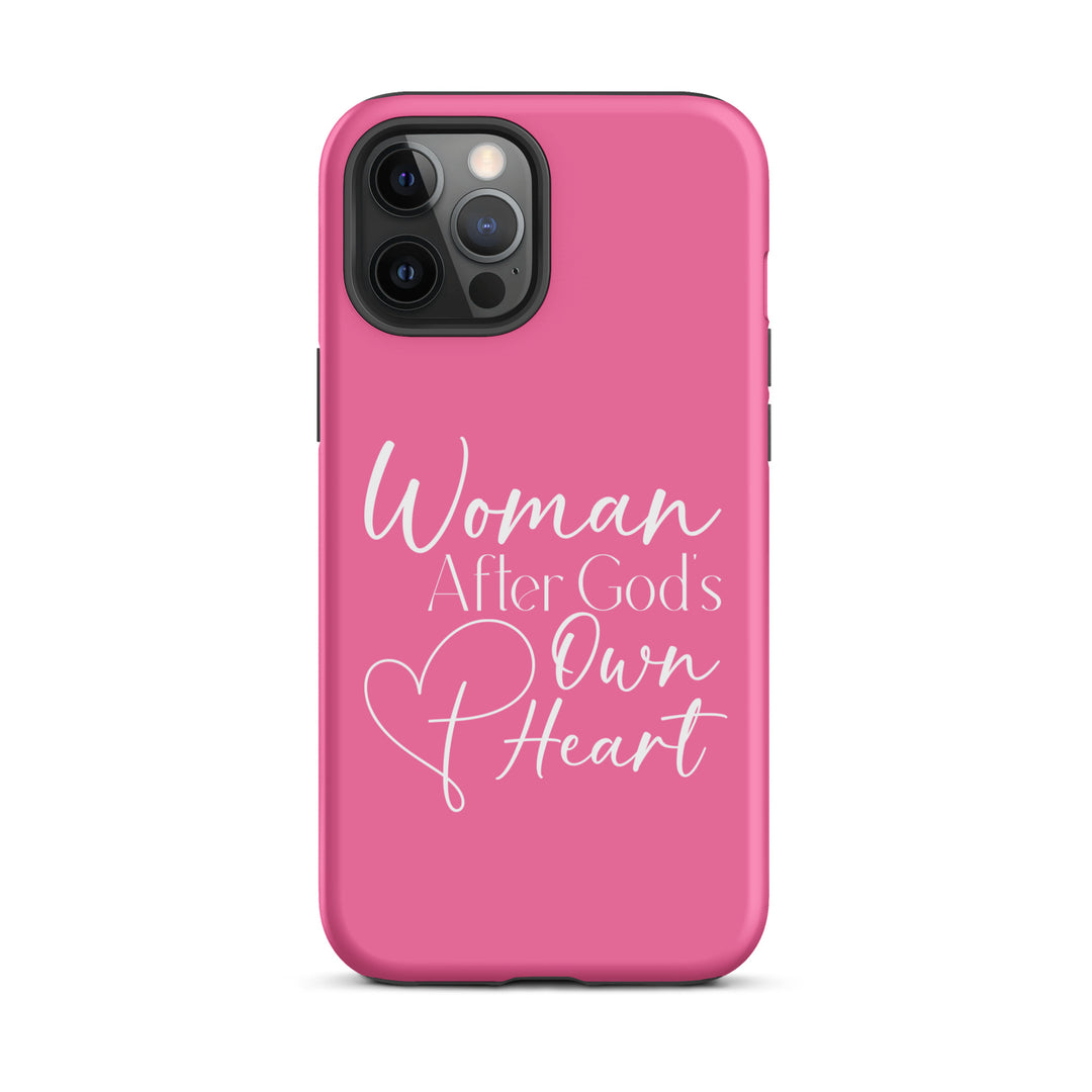 Christian Phone Case Woman After God's Heart Pink for iPhone® iPhone® Phone Cases Matte iPhone 12 Pro Max 