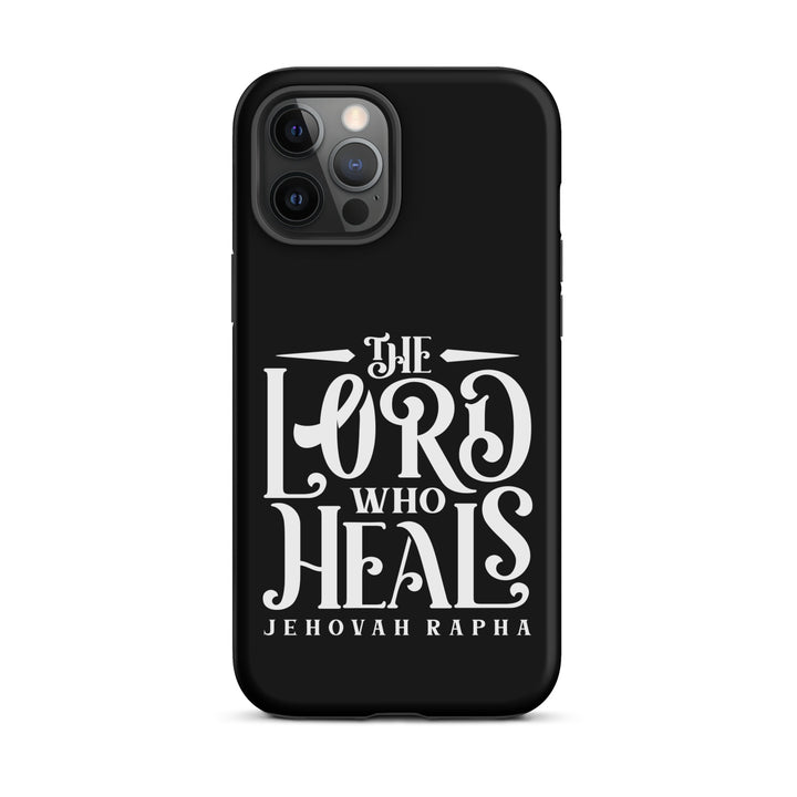 Christian Phone Case The Lord Who Heals Black for iPhone® iPhone® Phone Cases Matte iPhone 12 Pro Max 