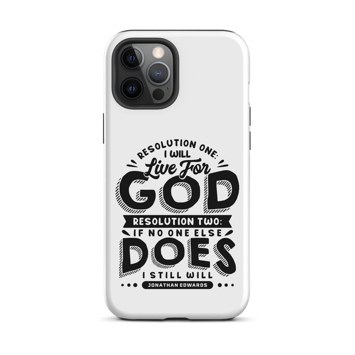 Christian Phone Case Live For God White for iPhone® iPhone® Phone Cases Matte iPhone 12 Pro Max 