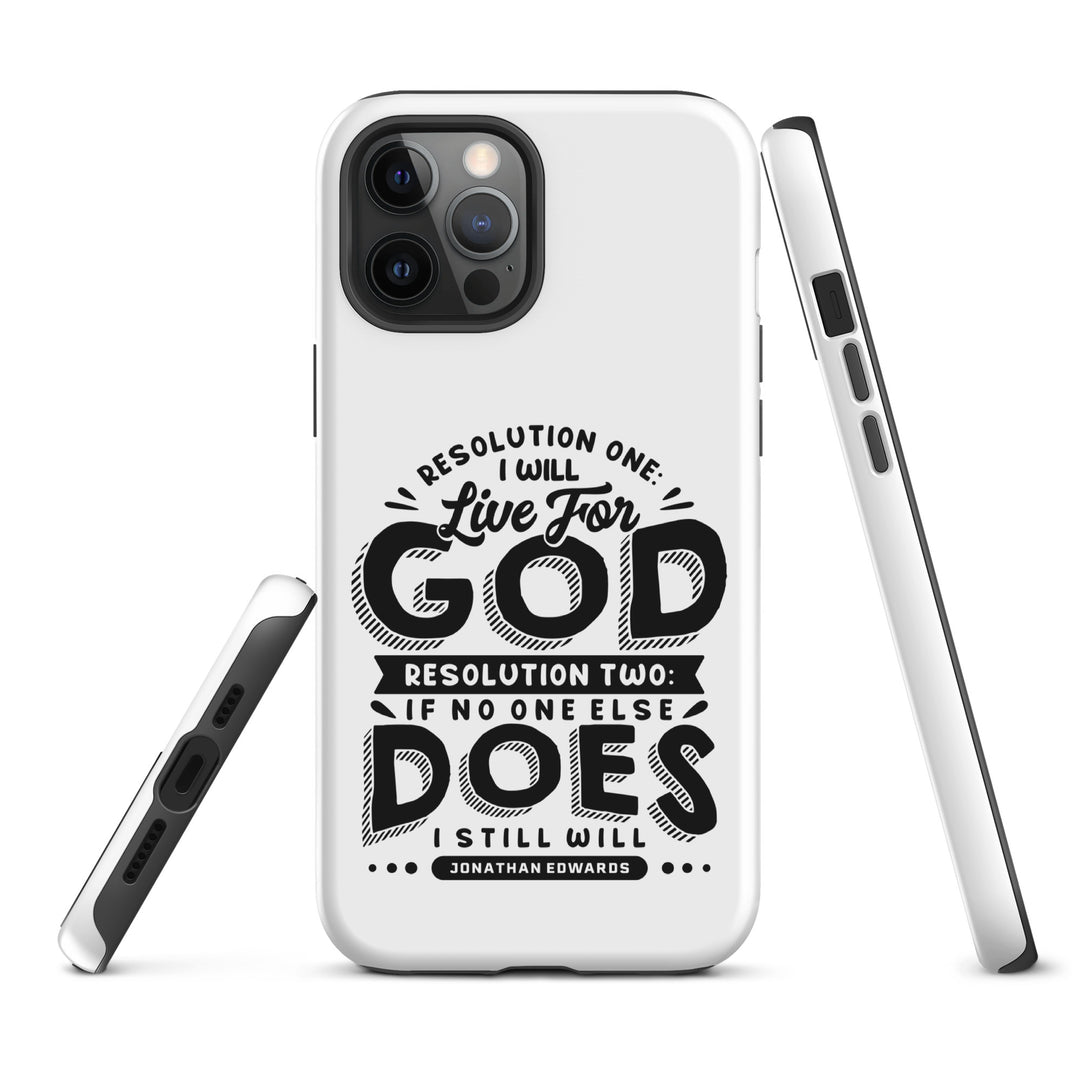 Christian Phone Case Live For God White for iPhone® iPhone® Phone Cases   