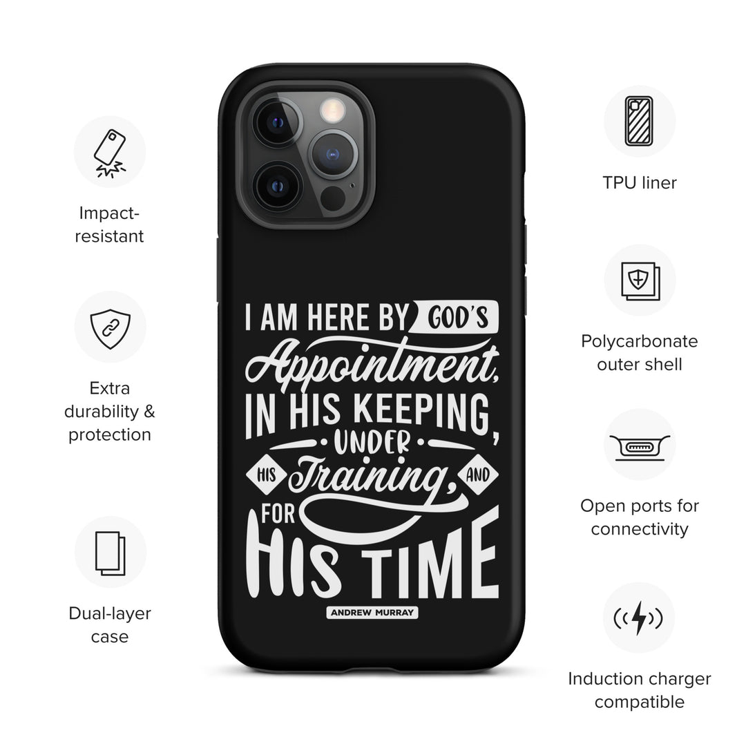 Christian Phone Case His Time Black for iPhone® iPhone® Phone Cases   