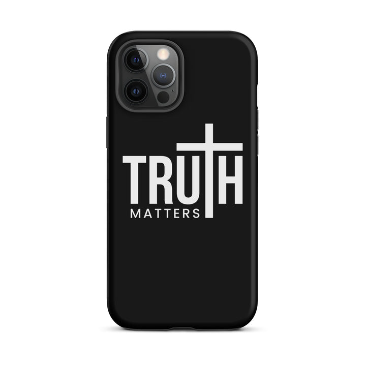 Christian Phone Case Truth Matters Black for iPhone® iPhone® Phone Cases Matte iPhone 12 Pro Max 