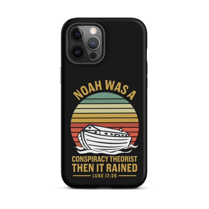 Christian Phone Case Noah Conspiracy Black for iPhone® iPhone® Phone Cases Matte iPhone 12 Pro Max 