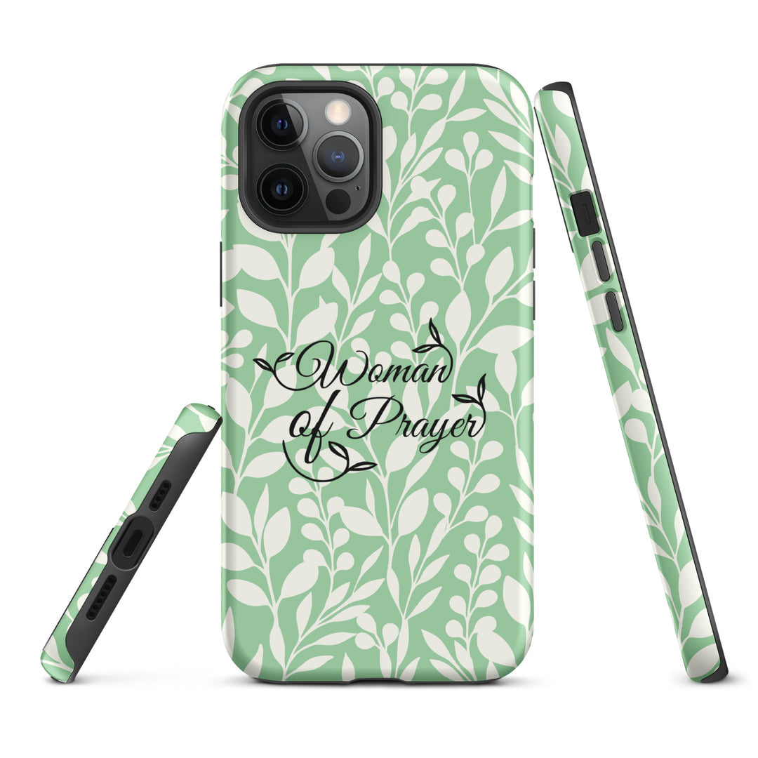 Christian Phone Case Woman of Prayer Green for iPhone® iPhone® Phone Cases   