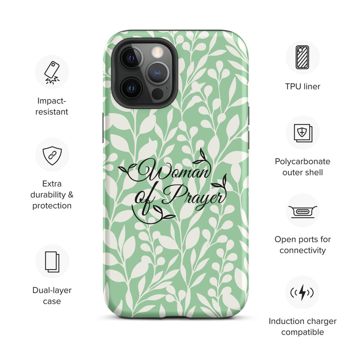 Christian Phone Case Woman of Prayer Green for iPhone® iPhone® Phone Cases   