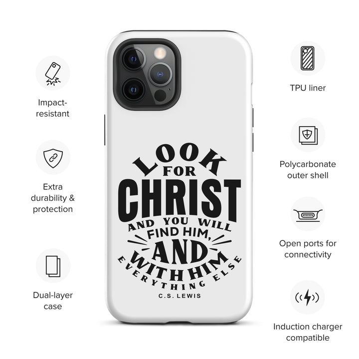 Christian Phone Case Look For Christ White for iPhone® iPhone® Phone Cases   