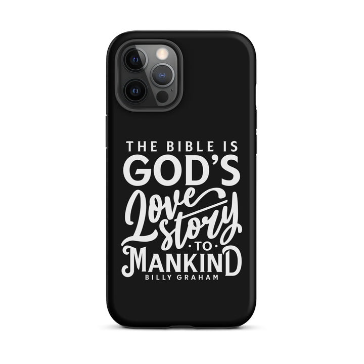 Christian Phone Case God's Love Story Black for iPhone® iPhone® Phone Cases Matte iPhone 12 Pro Max 