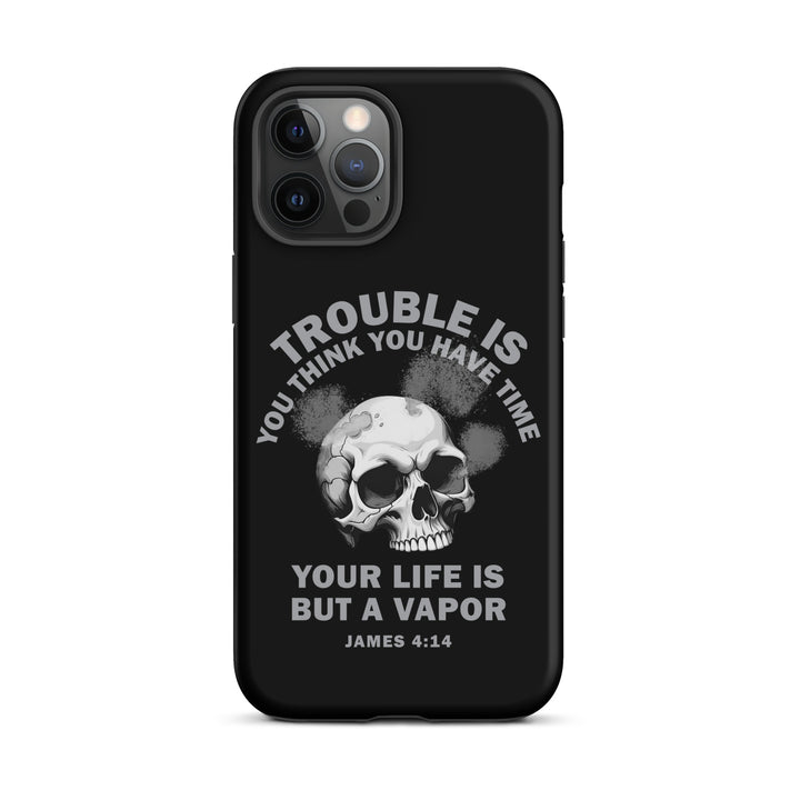 Christian Phone Case Life Is Vapor Black for iPhone® iPhone® Phone Cases Matte iPhone 12 Pro Max 