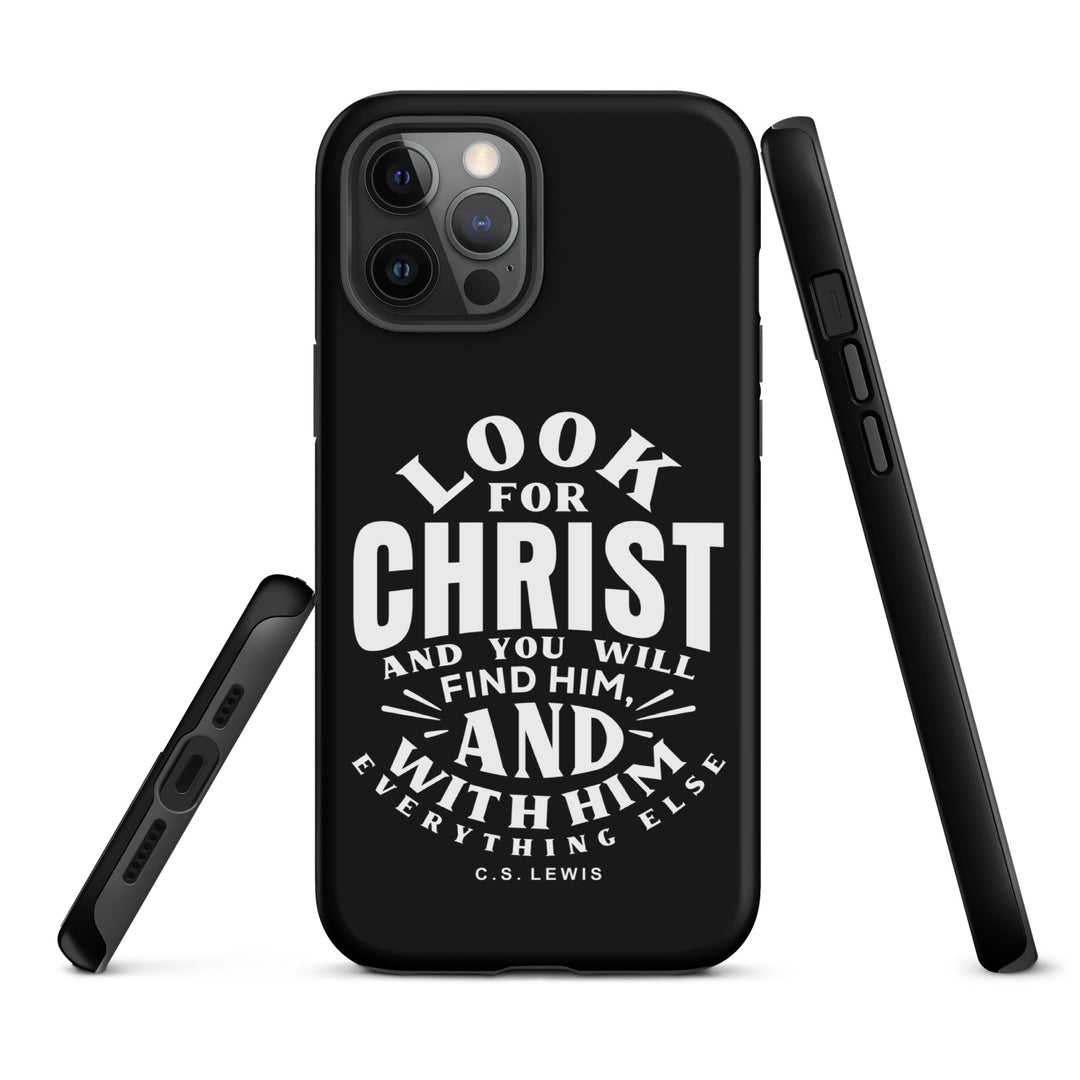 Christian Phone Case Look For Christ Black for iPhone® iPhone® Phone Cases   