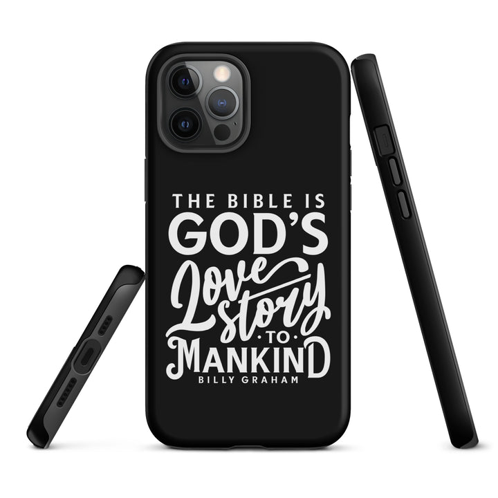 Christian Phone Case God's Love Story Black for iPhone® iPhone® Phone Cases   