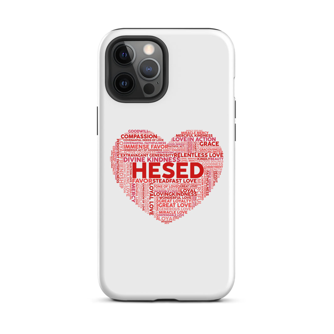 Christian Phone Case Hesed Heart White for iPhone® iPhone® Phone Cases Matte iPhone 12 Pro Max 