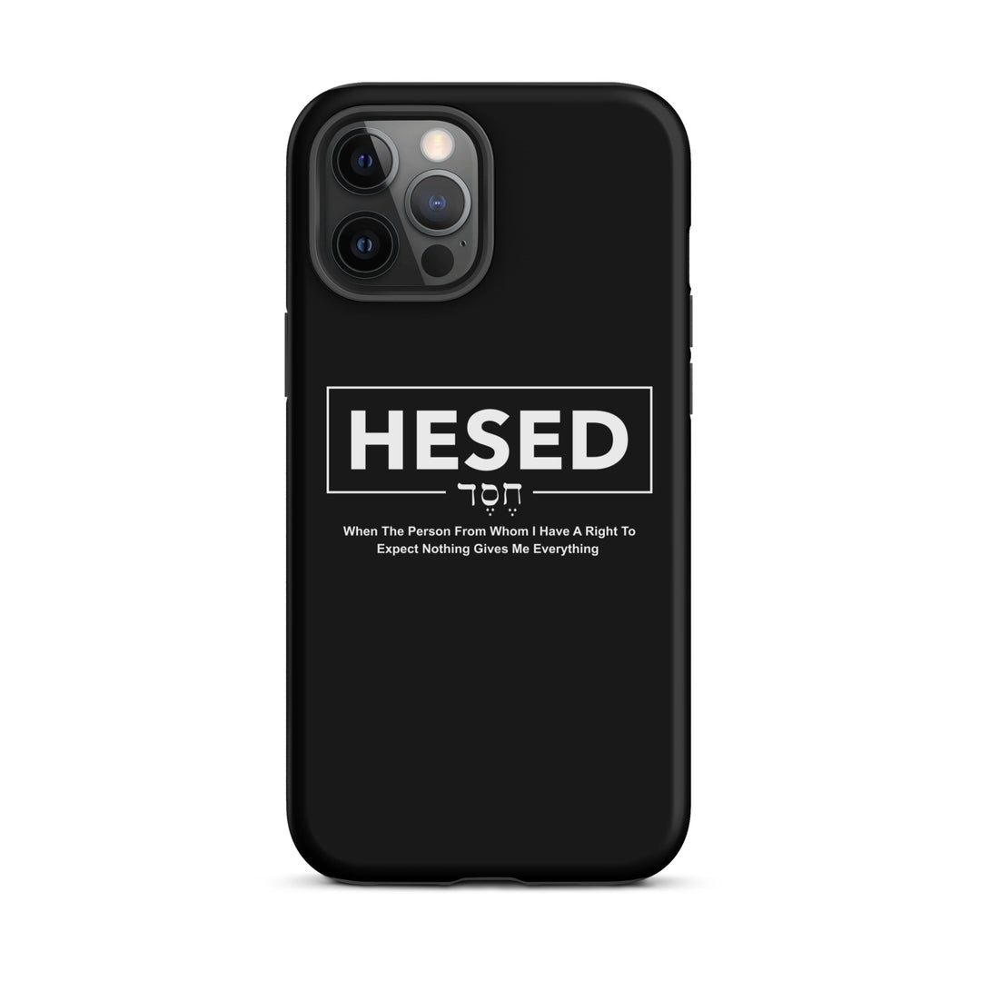 Christian Phone Case Hesed Everything Black for iPhone® iPhone® Phone Cases   