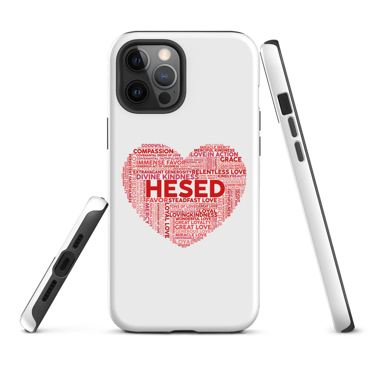 Christian Phone Case Hesed Heart White for iPhone® iPhone® Phone Cases   