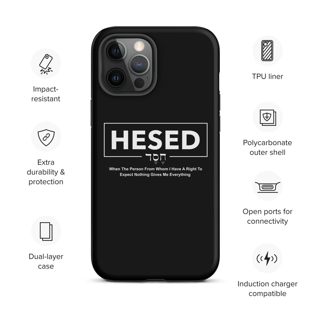 Christian Phone Case Hesed Everything Black for iPhone® iPhone® Phone Cases   