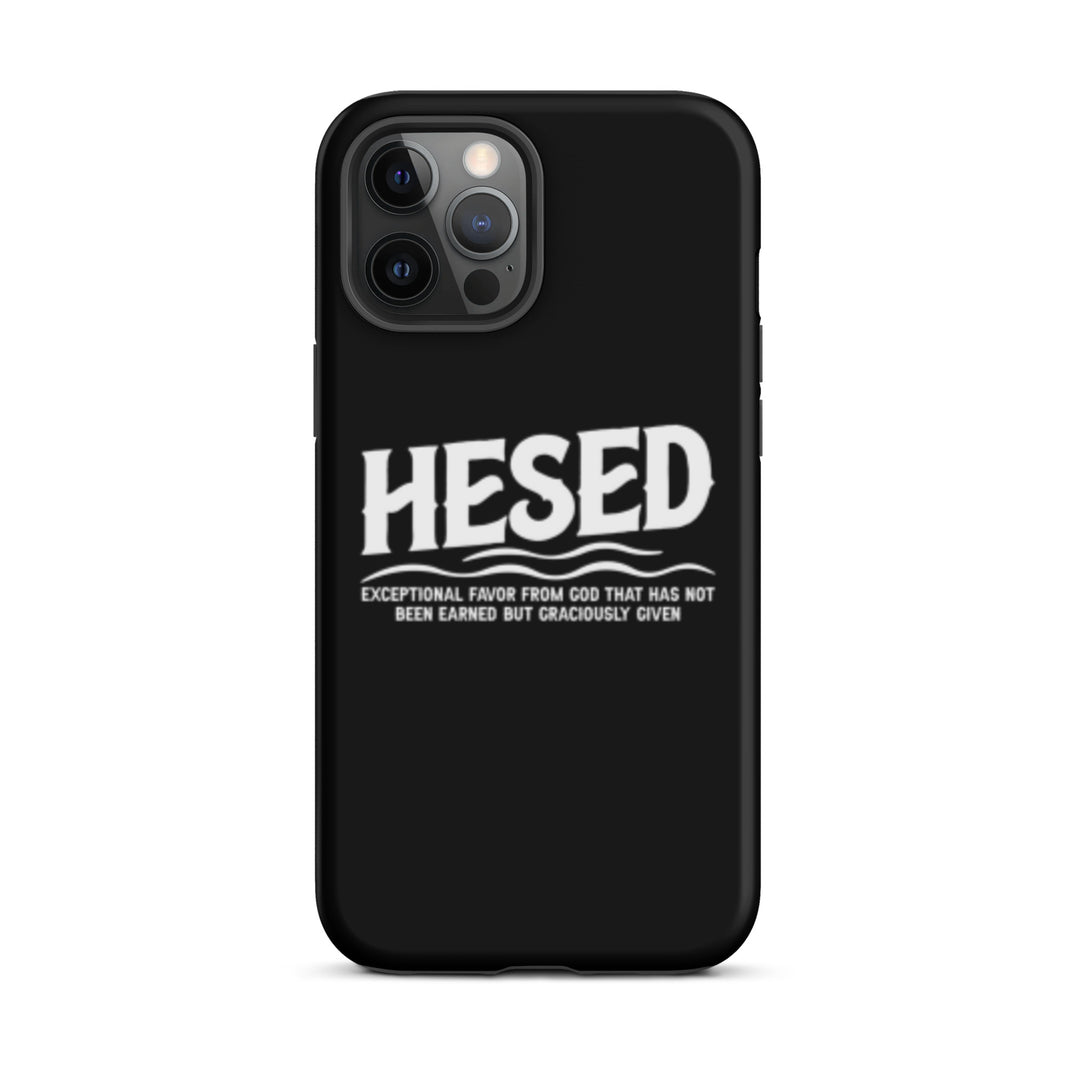 Christian Phone Case Hesed Exceptional Favor Black for iPhone® iPhone® Phone Cases Matte iPhone 12 Pro Max 