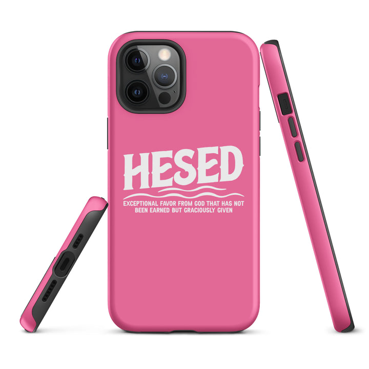 Christian Phone Case Hesed Exceptional Favor Pink for iPhone® iPhone® Phone Cases   