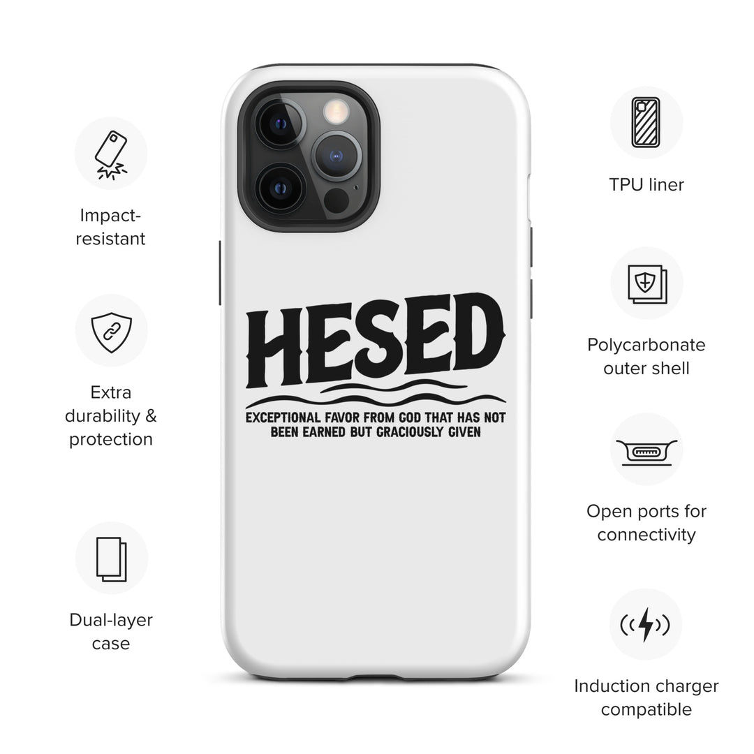 Christian Phone Case Hesed Exceptional Favor White for iPhone® iPhone® Phone Cases   