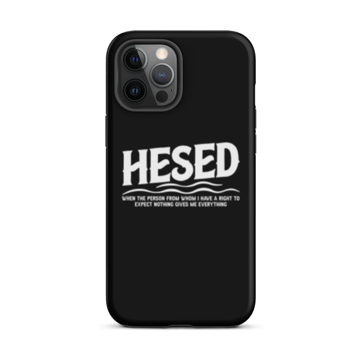 Christian Phone Case Hesed Everything Black for iPhone® iPhone® Phone Cases Matte iPhone 12 Pro Max 