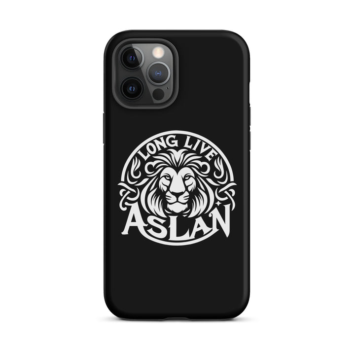 Christian Phone Case Long Live Aslan Black for iPhone® iPhone® Phone Cases Matte iPhone 12 Pro Max 