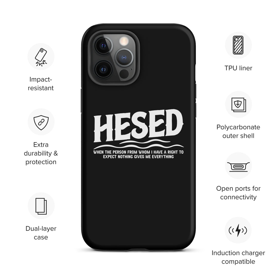 Christian Phone Case Hesed Everything Black for iPhone® iPhone® Phone Cases   