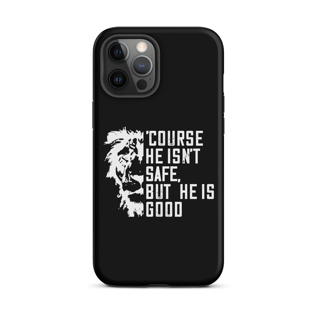 Christian Phone Case for iPhone® 'Course He Isn't Safe Black iPhone® Phone Cases Matte iPhone 12 Pro Max 