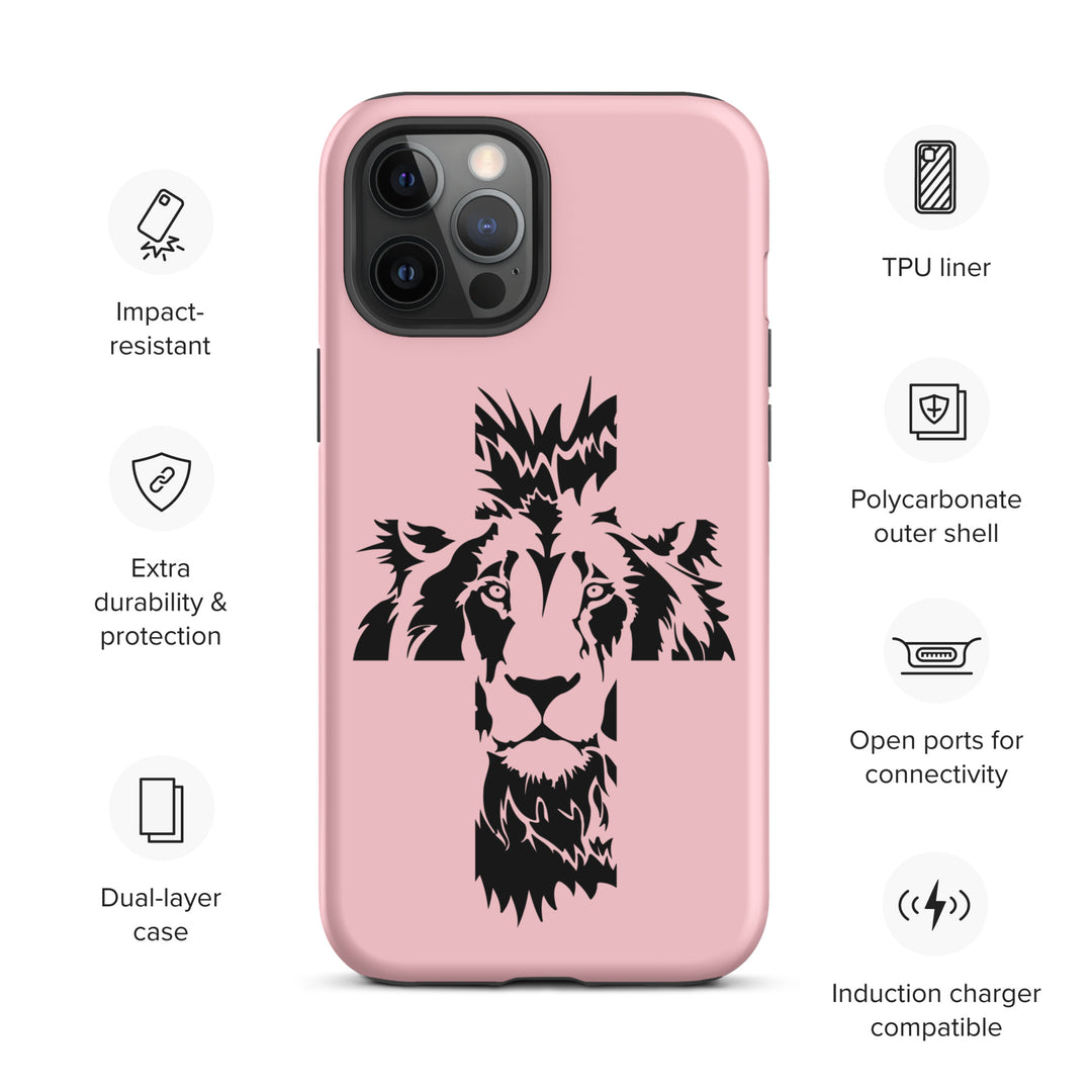 Christian Phone Case Aslan Cross Pink for iPhone® iPhone® Phone Cases   