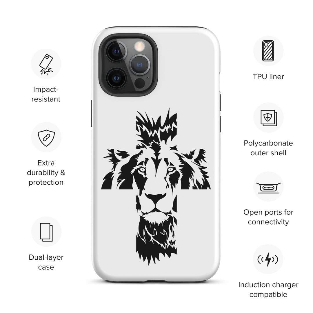 Christian Phone Case Aslan Cross White for iPhone® iPhone® Phone Cases   