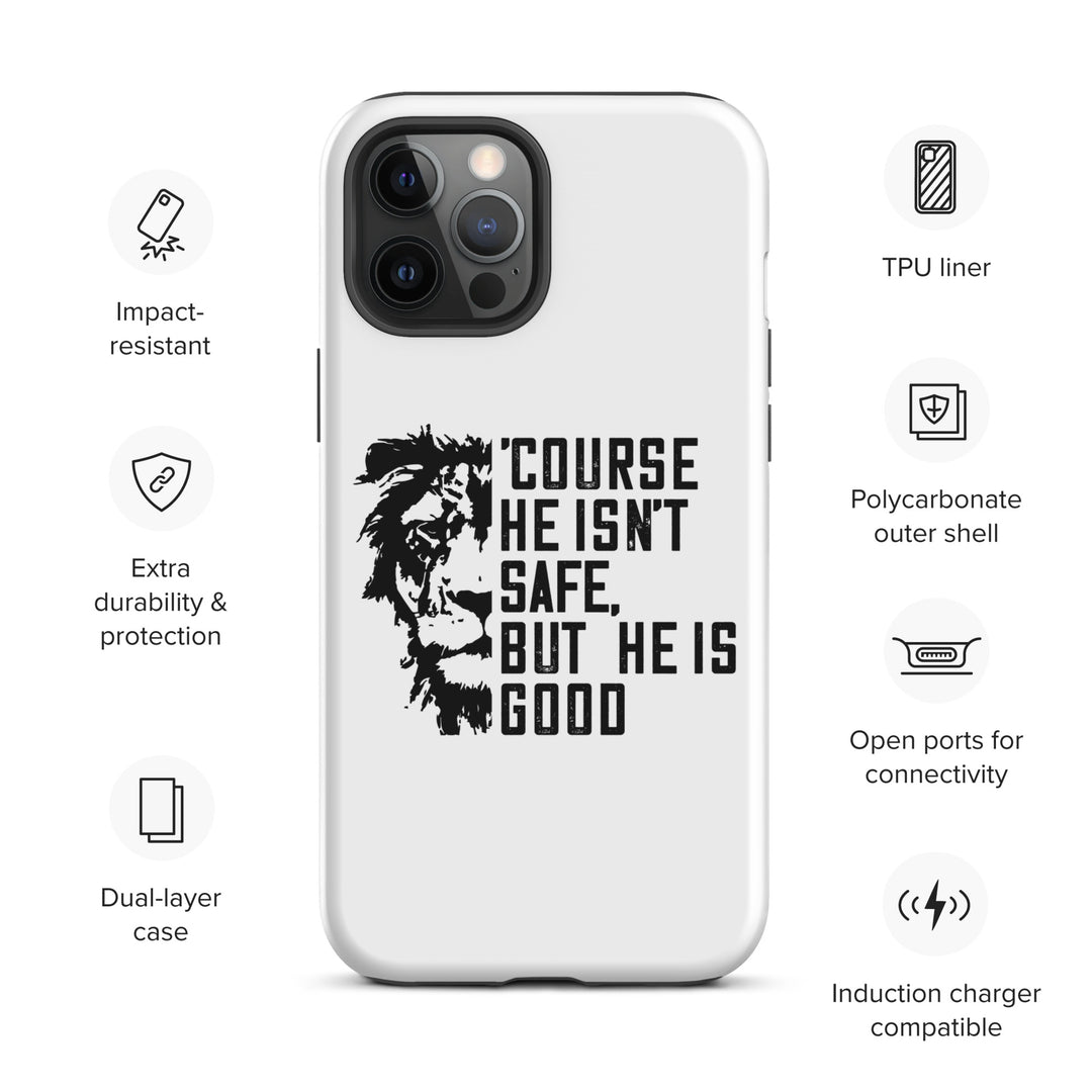 Christian Phone Case 'Course He Isn't Safe White for iPhone® iPhone® Phone Cases   