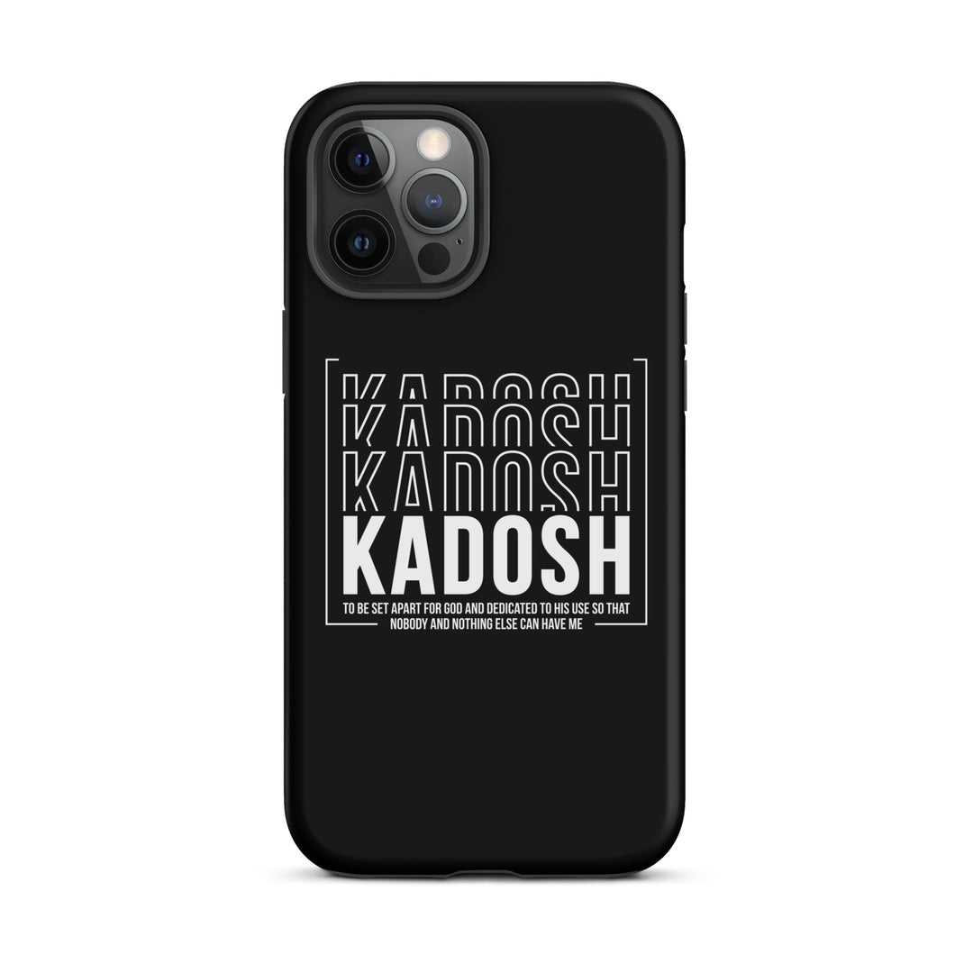 Christian Phone Case Kadosh Dedicated To His Use Black for iPhone® iPhone® Phone Cases Matte iPhone 12 Pro Max 