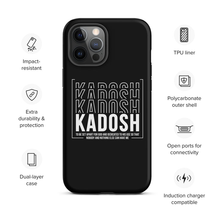 Christian Phone Case Kadosh Dedicated To His Use Black for iPhone® iPhone® Phone Cases   