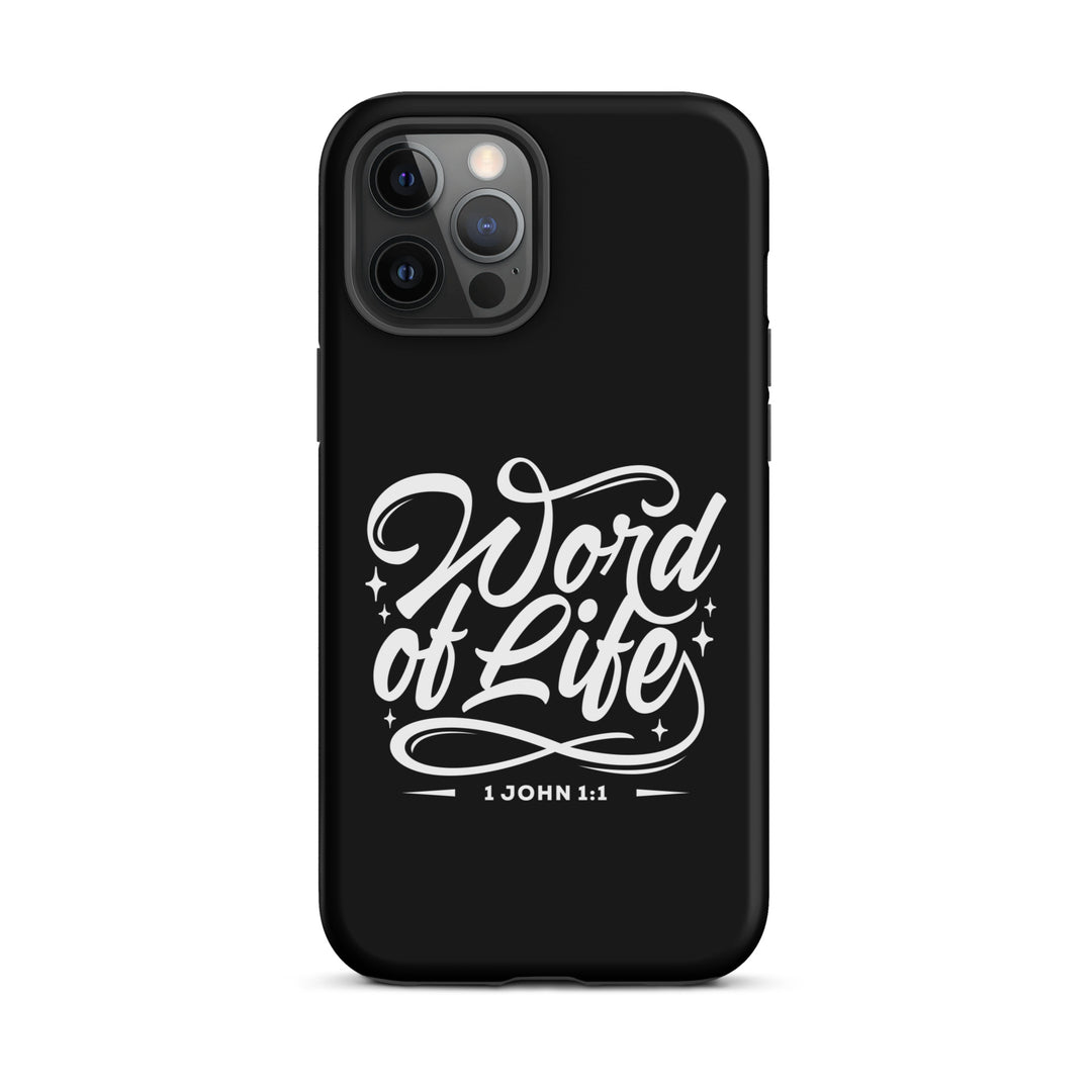 Christian Phone Case Word of Life Black for iPhone® iPhone® Phone Cases Matte iPhone 12 Pro Max 