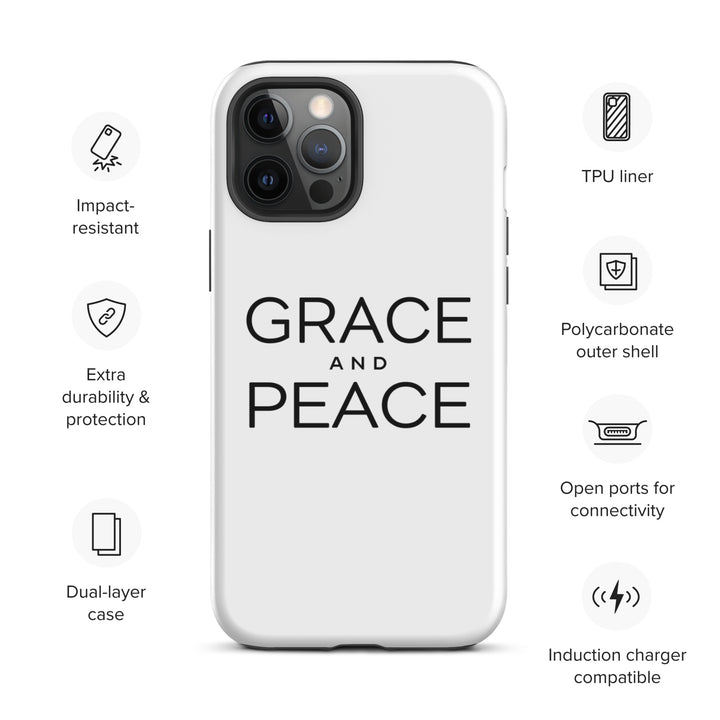 Christian Phone Case Grace and Peace White for iPhone® iPhone® Phone Cases   