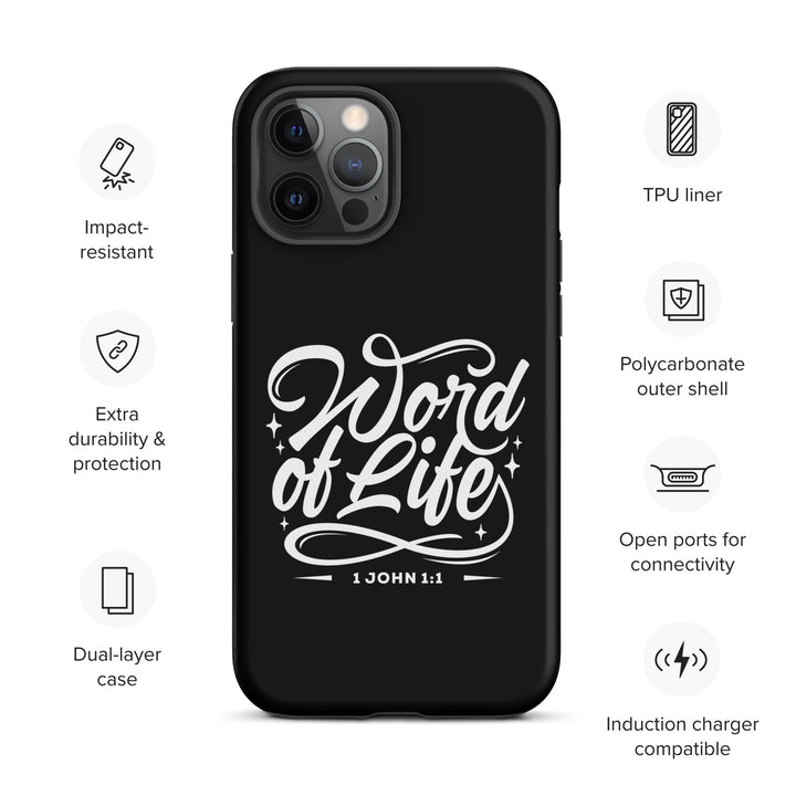 Christian Phone Case Word of Life Black for iPhone® iPhone® Phone Cases   