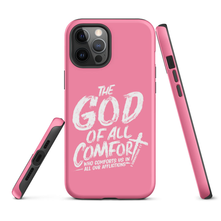 Christian Phone Case God of All Comfort Pink for iPhone® iPhone® Phone Cases   