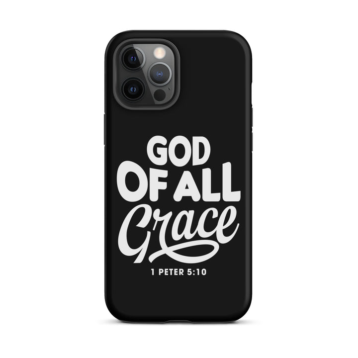 Christian Phone Case God of All Grace Black for iPhone® iPhone® Phone Cases Matte iPhone 12 Pro Max 