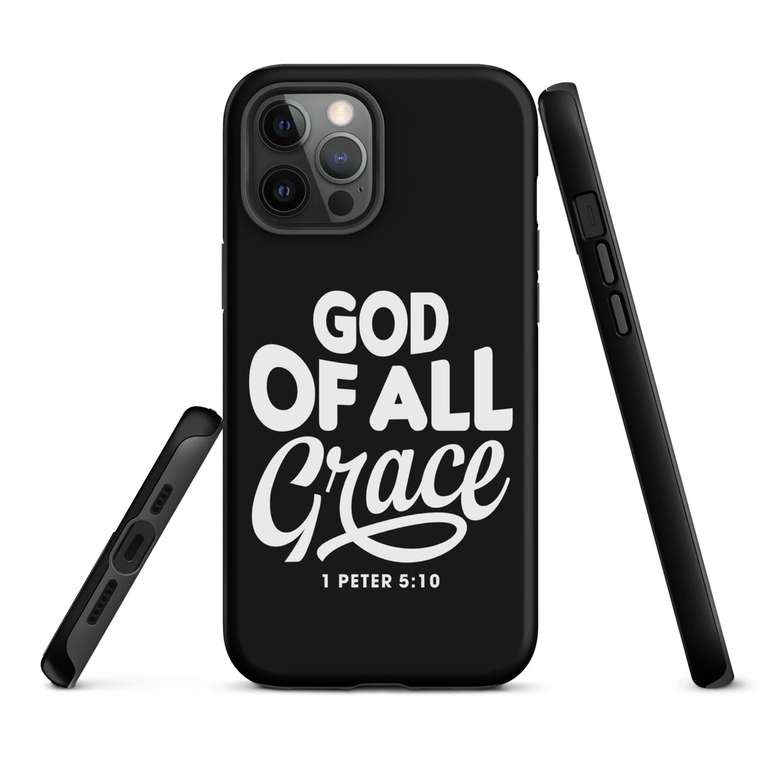 Christian Phone Case God of All Grace Black for iPhone® iPhone® Phone Cases   