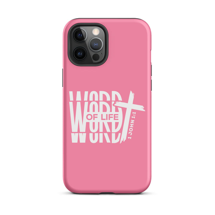 Christian Phone Case Word of Life Cross Pink for iPhone® iPhone® Phone Cases Matte iPhone 12 Pro Max 