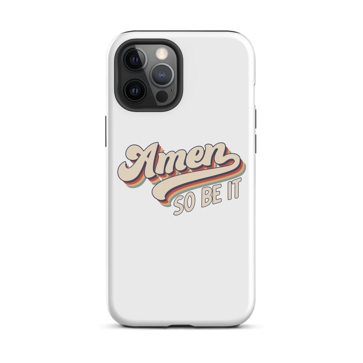 Christian Phone Case Amen So Be It White for iPhone® iPhone® Phone Cases Matte iPhone 12 Pro Max 