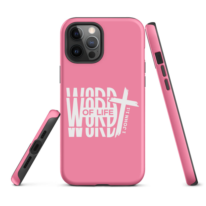 Christian Phone Case Word of Life Cross Pink for iPhone® iPhone® Phone Cases   