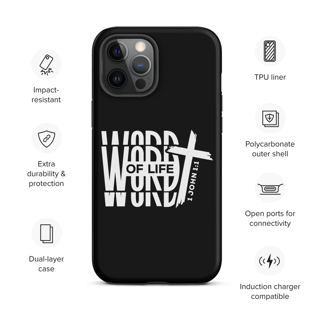 Christian Phone Case Word of Life Black for iPhone® iPhone® Phone Cases   