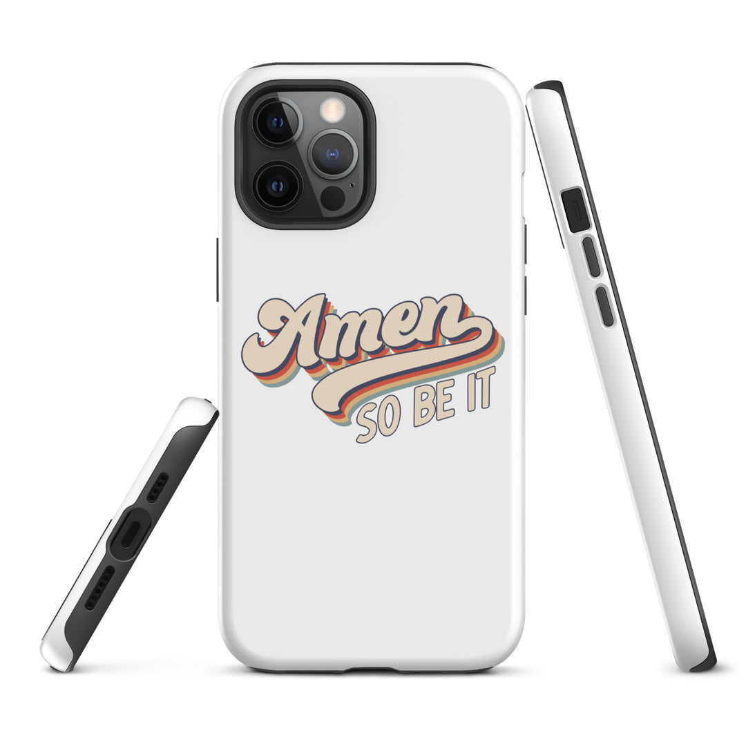 Christian Phone Case Amen So Be It White for iPhone® iPhone® Phone Cases   