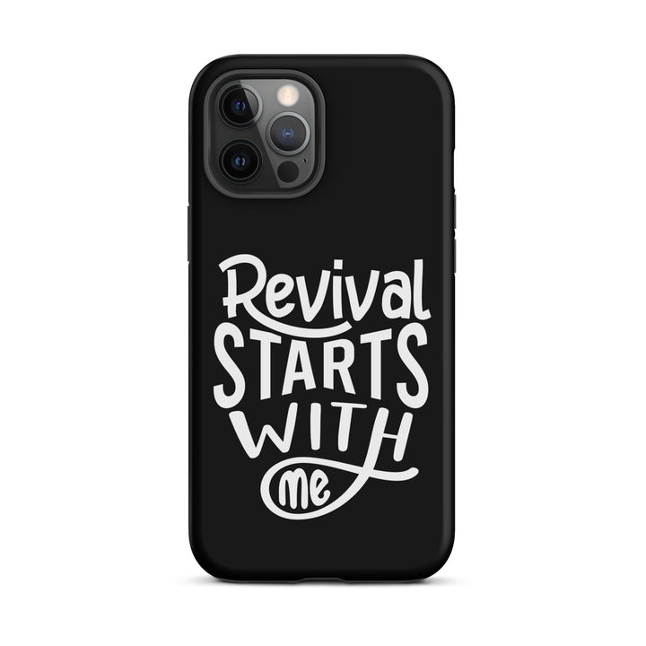 Christian Phone Case Revival Starts With Me Black for iPhone® iPhone® Phone Cases Matte iPhone 12 Pro Max 