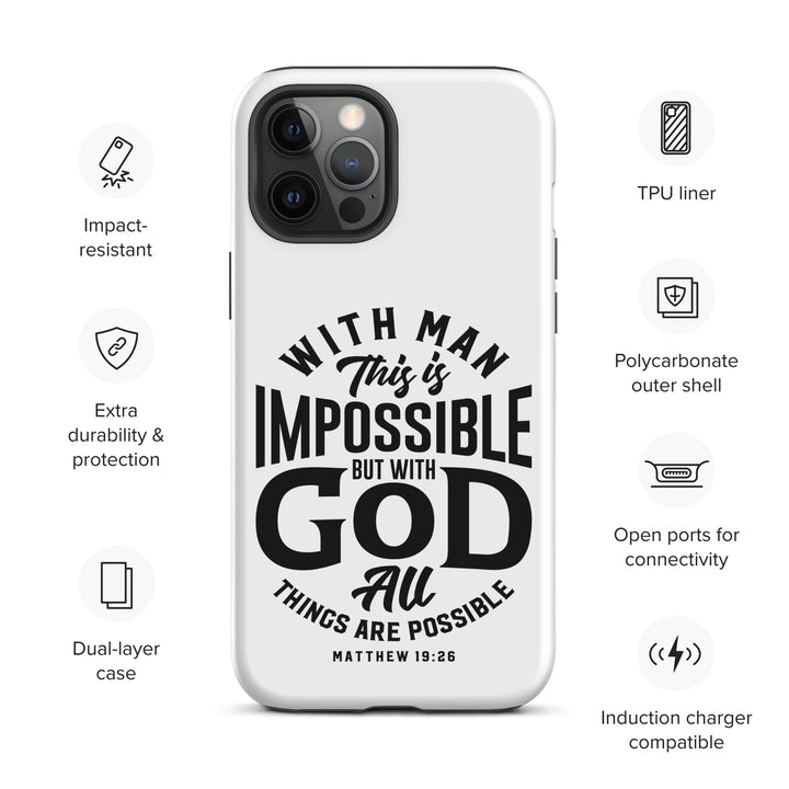 Christian Phone Case All Things Possible White for iPhone® iPhone® Phone Cases   