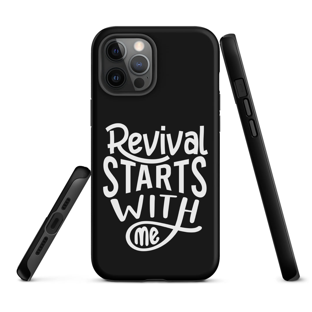 Christian Phone Case Revival Starts With Me Black for iPhone® iPhone® Phone Cases   